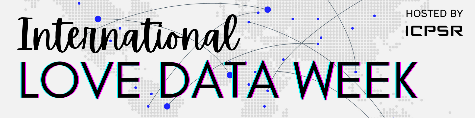 Banner with text 'International Love Data Week 2023'