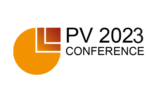 Logo with text 'PV 2023 Conference'