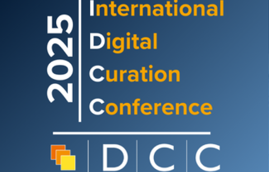 Graphic with the text "International Digital Curation Conference 2025"