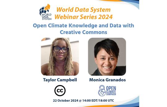 Graphic with advertising WDS webinar