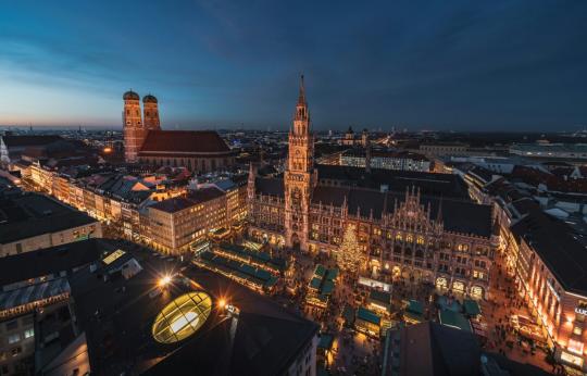 Photo of Munich at dusk