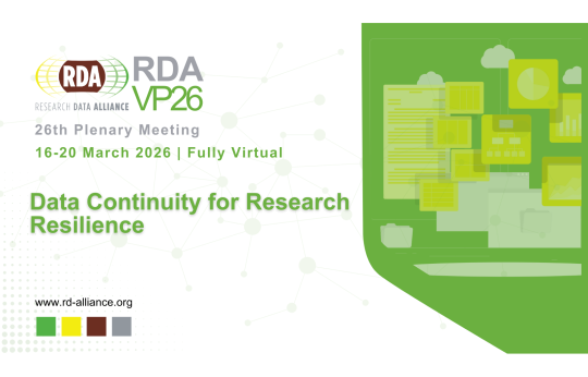 Graphic advertising RDA 26th Plenary Meeting