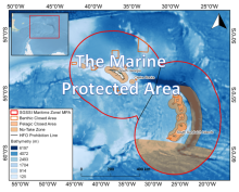 Map of the South Georgia Marine Protected Area